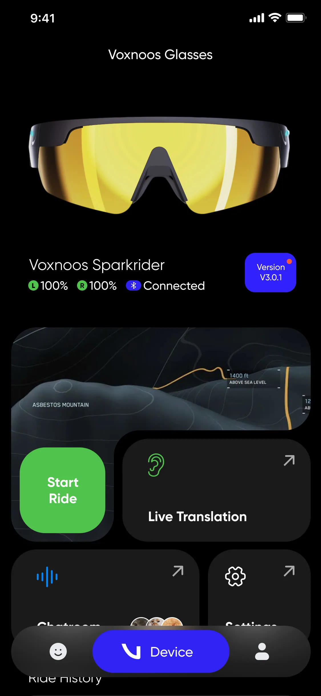 Voxnoos app screen